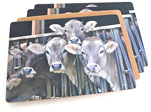 440s Mars & More 4-teiliges Tischset-Set, Kuhstall | MM-SCPMKS | 8716522062694