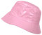 TOUTACOO, Chapeau de Pluie, Bob de Pluie, Bonnet de Pluie, Vinyle Imperméable Uni Aspect ciré (14-Uni Rose Clair)