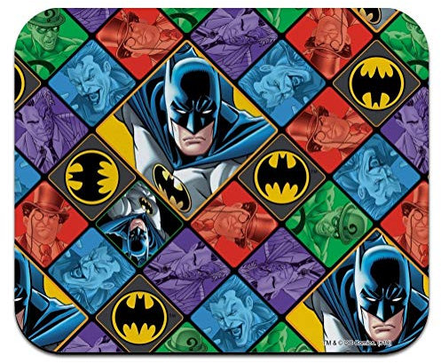 Batman and Villains Pattern Low Profile Thin Mouse Pad Mousepad