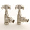 Westminster Traditional Manual Cross-Head Radiator and Towel Rail Valves (Satin Nickel)