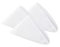 Cupuamon Stoffservietten, 50,8 x 50,8 cm, waschbar, Polyester, weiche Tischservietten für Hochzeit, Party, Bankett, Weiß, 25 Stück