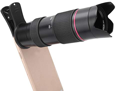 Teleobiettivo TX-13 - Obiettivo per Fotocamera per Cellulare in Lega di Alluminio 12X con Interfaccia Filettata 37mm per Fotocamera Digitale e Cellulare 37 mm a Fuoco Fisso