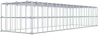 GABIONA Gabion de culture type 3 carré, maillage 5 x 10 cm, profondeur 30 cm, gabion 100 x 20 x 30 cm (L x H x P), anneau en C
