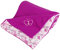 Kaarsgaren Kinderwagendecke für Winter, Größe 70 x 100 cm, Farbe: Brombeere/Schmetterling, doppelseitig Kuscheldecke, Babydecke, Erstlingsdecke, Krippe Decke (Brombeere/Schmetterling)
