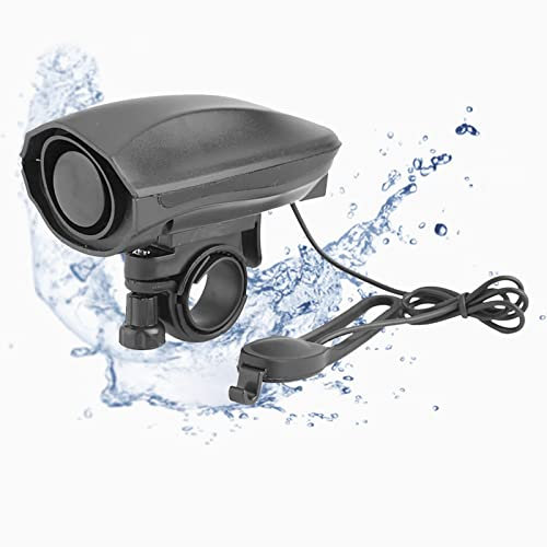 Fahrradklingel, ABS 6 Töne Elektrische Hupe Lauter Klingelton Alarm Mit Anti-Rutsch-Clip