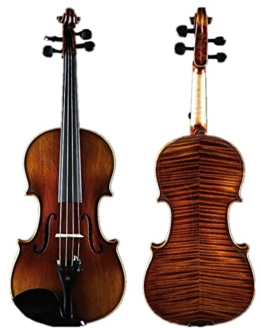 Geige in voller Größe Alle Handgefertigten Tigerkorn-Massivholz-Grading-Violine-Profi-Grad-Grad-Grad-Grad-Grad-Grad-Solo-Kinder Erwachsene Musikinstrument-Violine