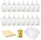 Yayaytty 8 Kavitäten Silikon Eisformen Eis Set, 2 Stück Eiscremeform mit 50 Stück Holzstäbchen und Eiscreme-Verpackungsset für Kinder und Erwachsene (Stil 1)