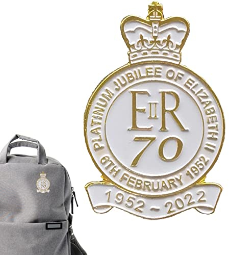 dobooo Britische Queen Elizabeth II Gedenkbrosche, Großbritanniens am längsten dienender Monarch Her Majesty Memorial Brooch Pin, Zur Feier des 70. Thronjubiläums Ihrer Majestät, Royal Remembrance