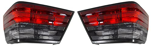2 Stück Auto Halogene Rücklicht Euro Rauch Schluss Bremsleuchte Signallicht Für Mercedes Benz W124 E Klasse 1986-1995