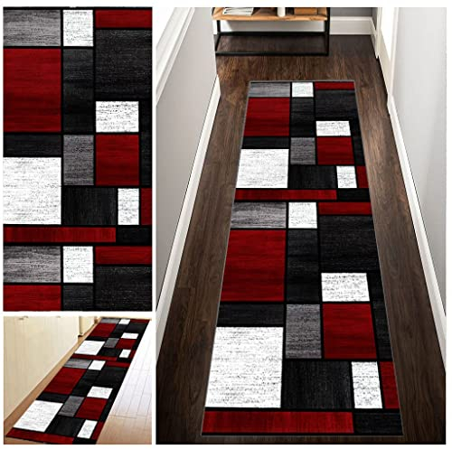 KCYXSMAX Teppich Läufer Flur rutschfest 40 * 400cm Bunter Modern Kücheläufer Vintage Teppichläufer Schlafzimmer Korridor Teppichläufer Lang für Flur Küche Eingang Wohnzimmer