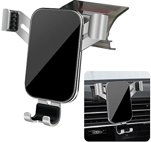 LUNQIN Support de téléphone de voiture pour Audi Q7 SQ7 2020 2021 2022 2023 2024 2025 et Audi Q8 SQ8 RSQ8 2019-2025 Accessoires d'intérieur de voiture Meilleur support de téléphone portable Support de