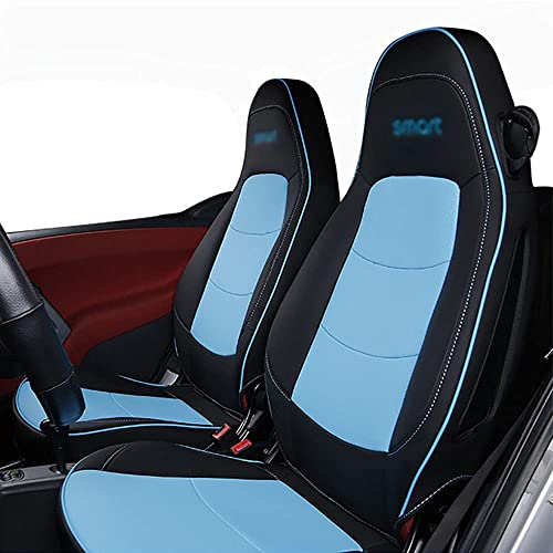 HEYCE Auto Voll Wickeln Sitzbezug Leder Dekoration für Smart 451 450 Fortwo Vier Jahreszeiten Atmungsaktiv Nicht Bewegt Sitzkissen Auto Styling,D