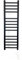 Manissa Scaldasalviette elettrico in acciaio inox, 300 x 1000 mm (larghezza x altezza), a risparmio energetico, colore: nero opaco