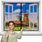 Magnet Fliegengitter BalkonFenster 230 x 200 cm Insektenschutz, Magnetvorhang Klettband Selbstklebend, Moskitonetz Magnetverschluss, Verschiedene Größen, Schiebetür Terrassentür - Schwarz