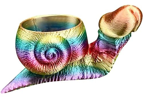 PIWINE Meeresschildkröte Pflanzer, Schnecke Pflanzer, Harz Ornamente, Desktop Dekorationen, kleine Harz Blumentöpfe, geeignet für Gärten, Gärten und Balkone(Schnecken)