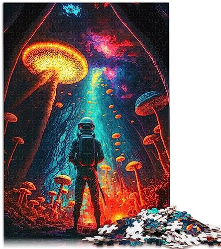 Magic Mushrooms Puzzles 1000 teiliges Puzzle für Erwachsene Puzzle Papppuzzles für Erwachsene und Kinder ab 12 Jahren Puzzle Familienpuzzlespiel /26 * 38cm.