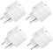Jinvoo Smart Plug, mini presa wireless, presa Alexa, presa Wi-Fi Smart Home, funziona con Alexa, e Google Home, nessun hub necessario, solo 2,4 G Wi-Fi (4 pezzi)