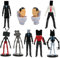 9pcs Cute Toilet Man Figures Toy TV Man Camera Man Titan Speaker Man Mini Figures Cake Toppers Set, PVC Toilet Gaming Action Figures Anime Game Figure Toy Cake Decorations Fun Birthday Gift for Kids