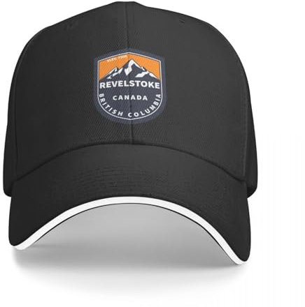 Basecap Revelstoke British Columbia Kanada Vintage Retro Reise Urlaub Abenteuer Skifahren Berg Baseball Cap Geschenk
