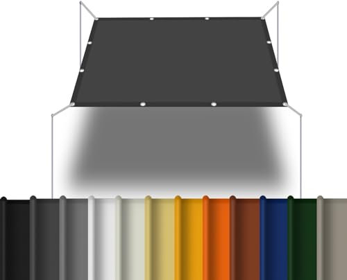 Voile d'ombrage 1.8 x 4 m Facile à Installer à Plier Toile Ombrage Auvent pour Jardin/Pergola/Patio Lawn/Pet House, Gris Foncé