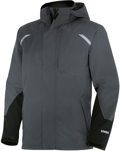 Uvex suXXeed Craft 3in1 Wetterjacke - Herren Arbeitsjacke mit Reflexdetails - wasserabweisend & atmungsaktiv