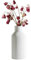 20cm Keramik Vase Weiß für Pampasgras als Boho, Keramik Vase Weiß Matt Rund Modern Design Einfach Nordic Stil KeramikVase für frische Blumen, Trockenblumen, Esstisch, Büro