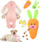 SilverChry Hundespielzeug zu Ostern, Futterspielzeug Hund, Hunde Interactive Spielzeug, Möhren Hundespielzeug, Hund Osterhase, Hund Beruhigende Karotte, Hunde Lernspielzeug, Schnüffelspielzeug Hund