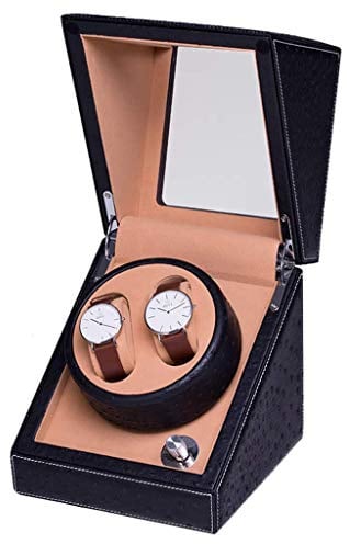 Guarda Winder Watch Box Boxes Automatico 2+0 Scatola di avvolgimento Scegli Dispositivo Torna Tavolo tranquillo Motore Meccanico Meccanico Orologio Orologio Visualizza Orologio Orologio Orologio