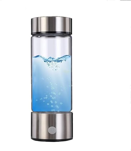 Portable Hydrogen Water Generator Bottle, 420ml Water Bottle, Built-inchargeable Ion Machine, Suitable for Home, Office or Travel Use, Provide Water Rich in Hydrogen Molecules (Noble Silver)