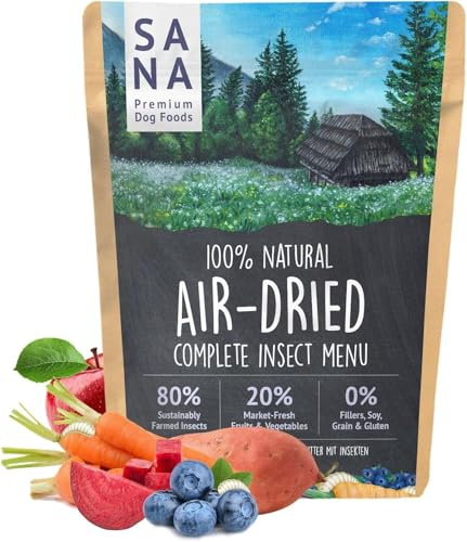 SANA Premium Dog Foods I Trockenbarf I Trockenbarf Menü Insekt I 1-4 kg (2000g)