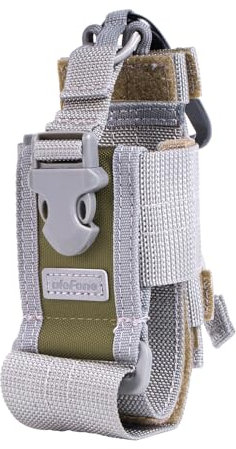Ulefone Armor Molle Holster-Kompatibel mit Karabiner, Universell für alle Ulefone Modelle (Armor 28 Ultra/Armor 30 Pro), Smartphones- Robustes Nylon, Höhenverstellbar, Schnellverschluss (Grün)