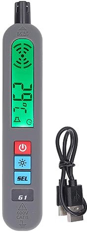 Detector de Gas Profesional, Probador de Fuga de Gas de Metano Propano, Sniffer de Gas Portátil con Luz de Fondo, Alarma de Vibración y Timbre, Pantalla LCD, Respuesta Rápida