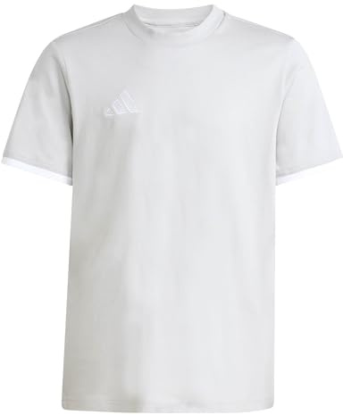 adidas Unisex Kinder Entrada26 Kids Shirt, Team Light Grey/White, 7-8 Years
