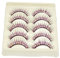 HONITANO 5Paires Faux Cils Violets Exagérés pour Danse Latine de Cils Dramatiques Réutilisables pour Spectacles et Fêtes