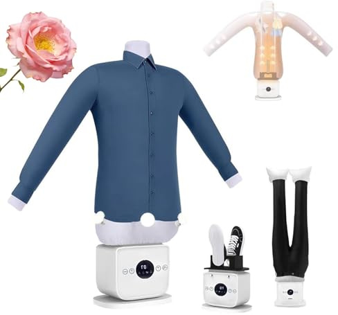 Automatic Hot Air Dryer and Iron for Shirts and Pants, Inflatable Shirt Ironing Machine, Time & Temperature Adjustable, Quick Wrinkle Remover, for Shirts, Pants, Shoes, Skirts,001