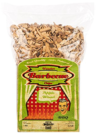 Axtschlag Räucherchips Apfel, 1000 Gramm sortenreine Räucherspäne für besondere Rauch- und Geschmackserlebnisse, für alle Grills & Smoker
