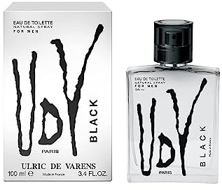 Ulric De Varens BLACK Eau De Toilette for Men 3.4 Fl Oz