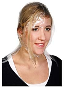 Comair 3040020 - Cuffia per capelli usa e getta, 12 pezzi, liscia, 0,030 x 350 x 540 mm