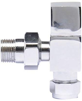 Hudson Reed HT324 Pure Square Radiator with Angled Valve P
