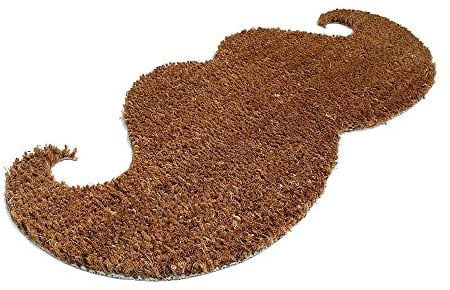 THABTO Brown Moustache Shaped Durable Door Mat Indoor/Outdoor New