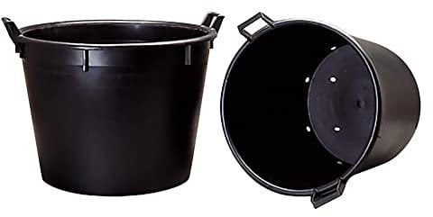 Hortiplast - Pot plastique noir avec poignées Diamètre Ø 70 cm
