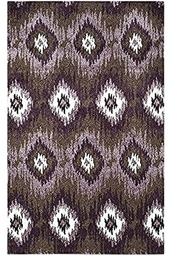 SAFAVIEH Modern Teppich für Wohnzimmer, Esszimmer, Schlafzimmer - Retro Collection, Kurzer Flor, Silber und Elfenbein, 152 X 244 cm