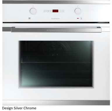 küppersbusch Forno incassato eeb6360.0 con ökotherm 60 cm weiße Grundfarbe-Design Silver Chrome