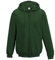 Bottle Green Unisex Zip Up Hoodie Medium Plus 1 T Shirt
