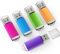 5pcs 4 G Pen Drive de disco de memoria USB Flash Drive USB 2.0 Memory Stick Azul/Morado/Rosa/Verde/Naranja (4.0 GB)