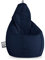 Happers Sitzsack Birne aus Kunstleder Indoor Marineblau XL