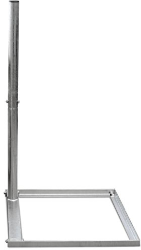 Satix Sat Balkonständer für Satelliten-Schüssel aus Stahl für Beton-Platte 50 x 50 cm