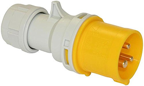 16 Amp 110 V Jaune Site Raccordement câble plat Male Plug. 3 Pole PCE (013–4)