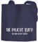 Jutebeutel Die Pflicht ruft Sag ihr ich ruf zurück Spruch Sprüche Baumwolltasche Stoffbeutel Tragetasche Moonworks® navy 2 lange Henkel
