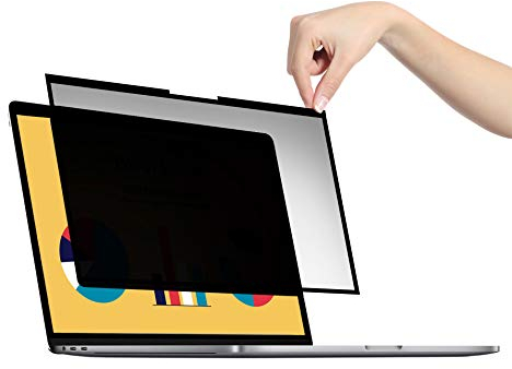 VistaProtect – Premium Blickschutzfilter & Anti-Blaulichtfilter, Privacy Filter Anti Blue Light Blickschutzfolie für Laptops mit Edge-to-Edge Glas für Flachbildschirme, entfernbar (14 Zoll)